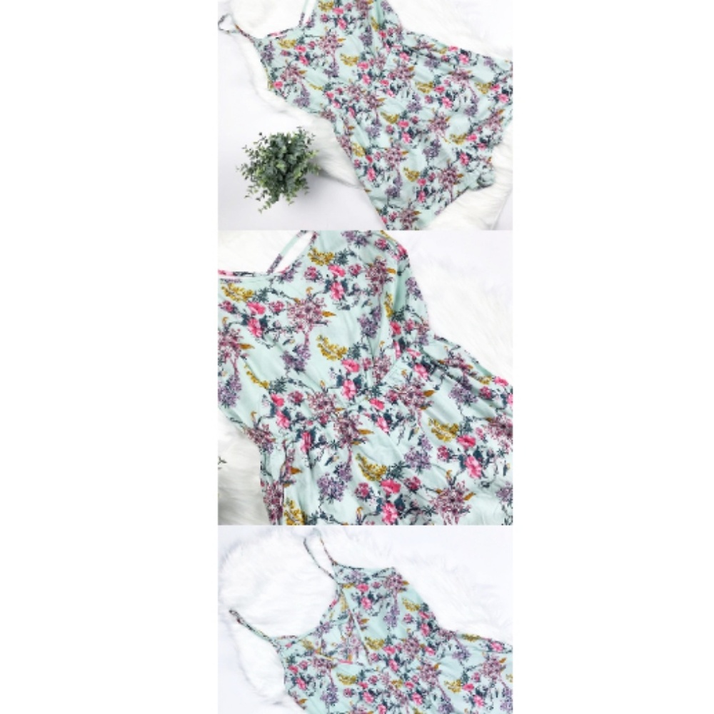 Floral Romper (Criss Crossed Back)
